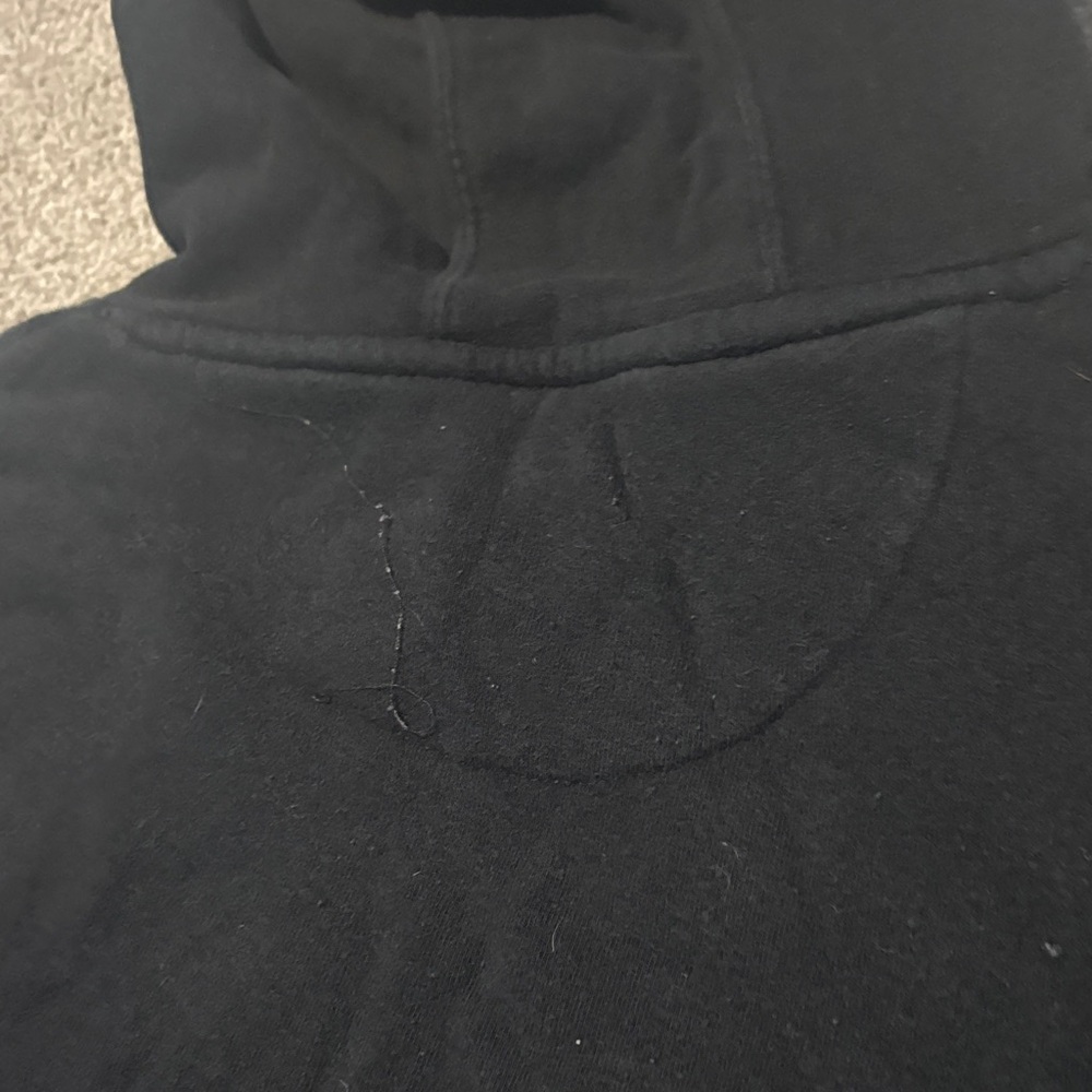 Black Hoodie with Red Floral Design - Picture 7 of 7